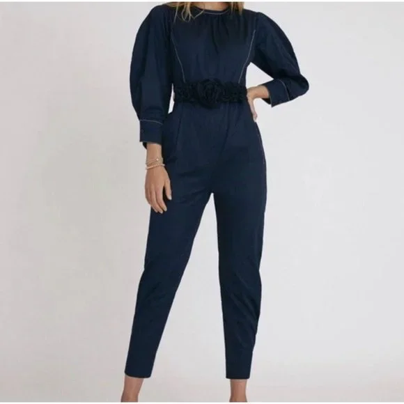 Something Navy Pants Jumpsuits Something Navy Caroline Jumpsuit Size 4 Poshmark